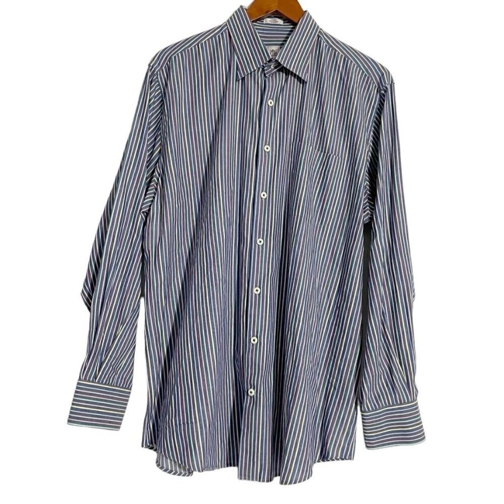 Peter Millar Large Button Down Shirt Collared Long Sleeve